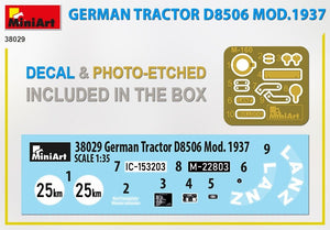 MiniArt 38029 GERMAN TRACTOR D8506 MOD. 1937 1/35 – imagen 4