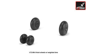 Armory Models AW72058 Mil Mi-6 Hook wheels w/ weighted tires 1/72 – imagen 2