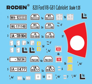 Roden 820 Ford V8-G81 Cabriolet 1/35 – zdjęcie 3