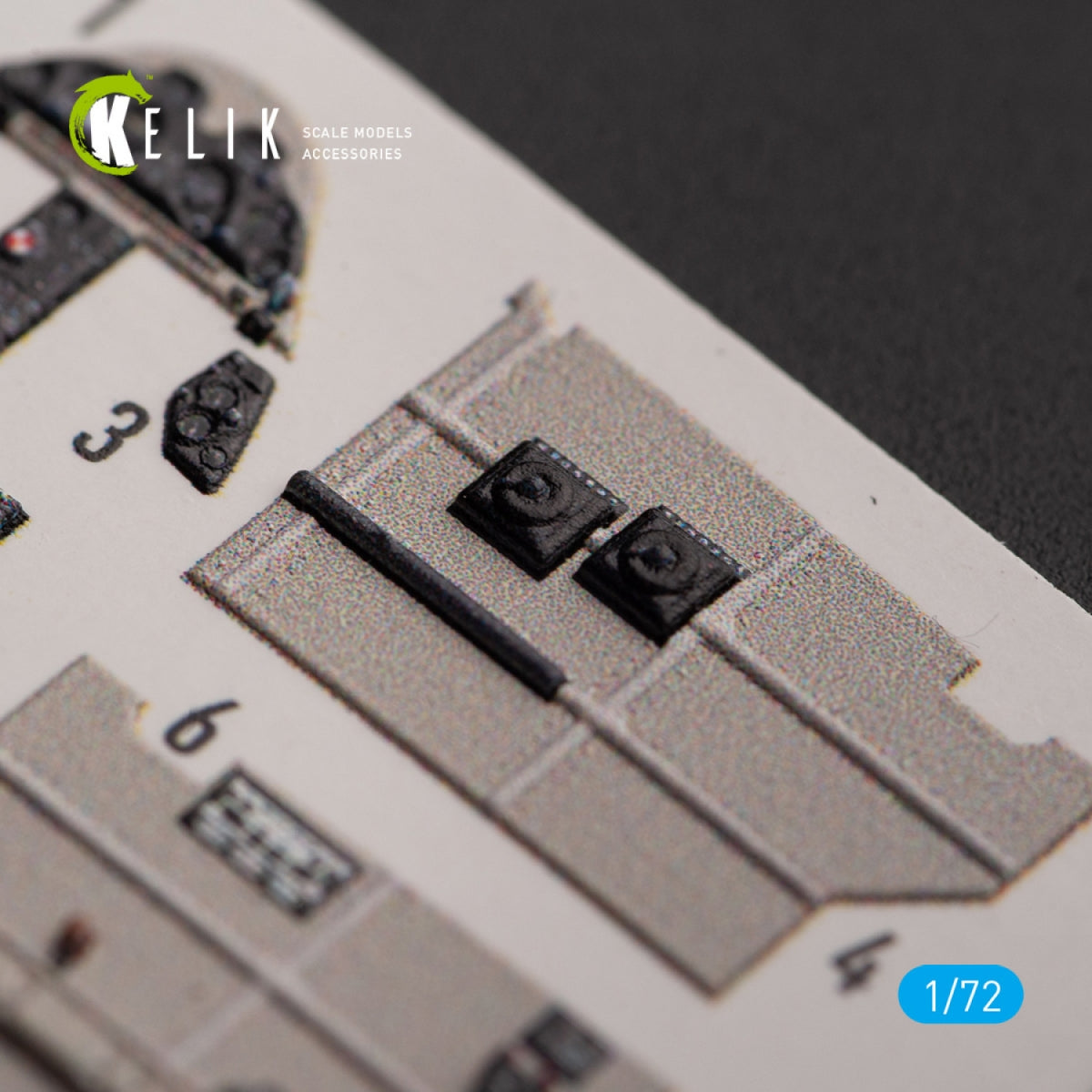KELIK K72146 Brewster 239E - interior 3D decals for Hobby 2000/Hasegawa kit 1/72 – imagen 4