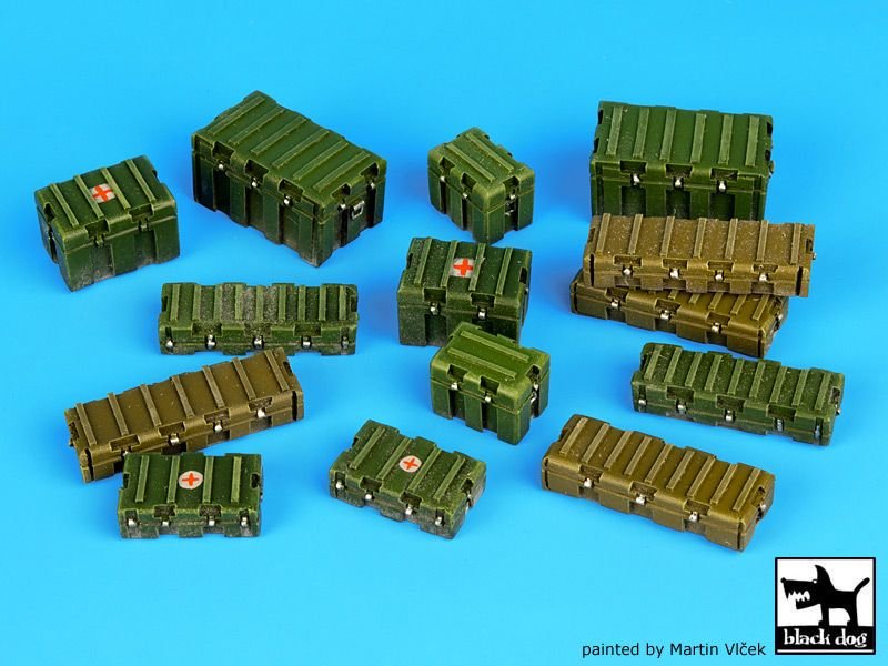 Black Dog T35067 Universal modern plastic boxes accessories set 1/35 – Bild 5