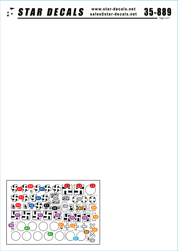Star Decals 35-889 BA-10 and BA-20 in foreign service 1/35 – immagine 2