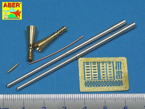 Aber 35L-100 Set of 5,5cm Rheinmetall Geraet 58 barrels for German E-50 Flakpanzer 1/35 – imagen 2