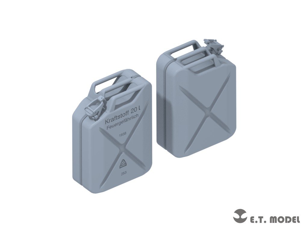 E.T. Model P35-242 WWII German 20L JERRY CANS SET(3D Printed) 1/35 – immagine 3