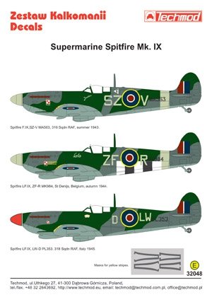Techmod 32048 - Supermarine Spitfire IX 1/32 – imagen 2