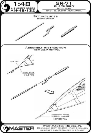 Master AM-48-132 SR-71 Blackbird - Pitot Tube (1/48) – image 4