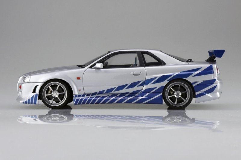 Aoshima 06795 Fast &amp; Furious R34 Skyline GT-R 1/24