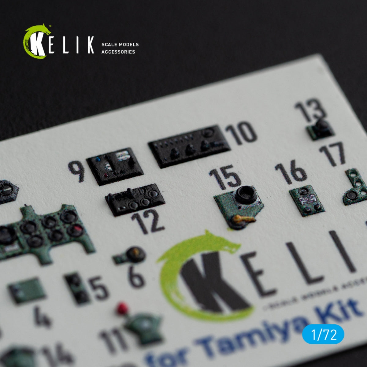KELIK K72099 A6M5 Zero - interior 3D decals for Tamiya kit 1/72 – imagen 3