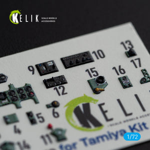 KELIK K72099 A6M5 Zero - interior 3D decals for Tamiya kit 1/72 – imagen 3