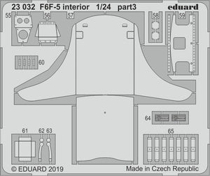Eduard 23032 F6F-5 interior AIRFIX 1/24 – imagen 2