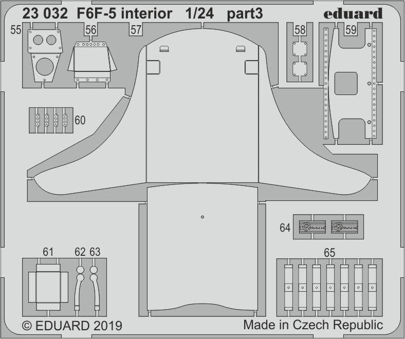 Eduard 23032 F6F-5 interior AIRFIX 1/24 – imagen 2