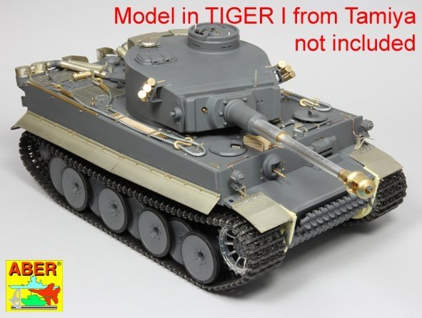 Aber 16143 Tiger I, E Tunisien avec 501e bataillon - garde-boues latéraux 1/16 – image 8