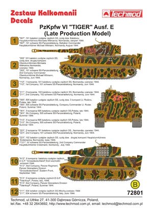 Techmod 72801 - Pz.Kpfw.VI Tiger Ausf.E (Mid Production Model) 1/72 – zdjęcie 2