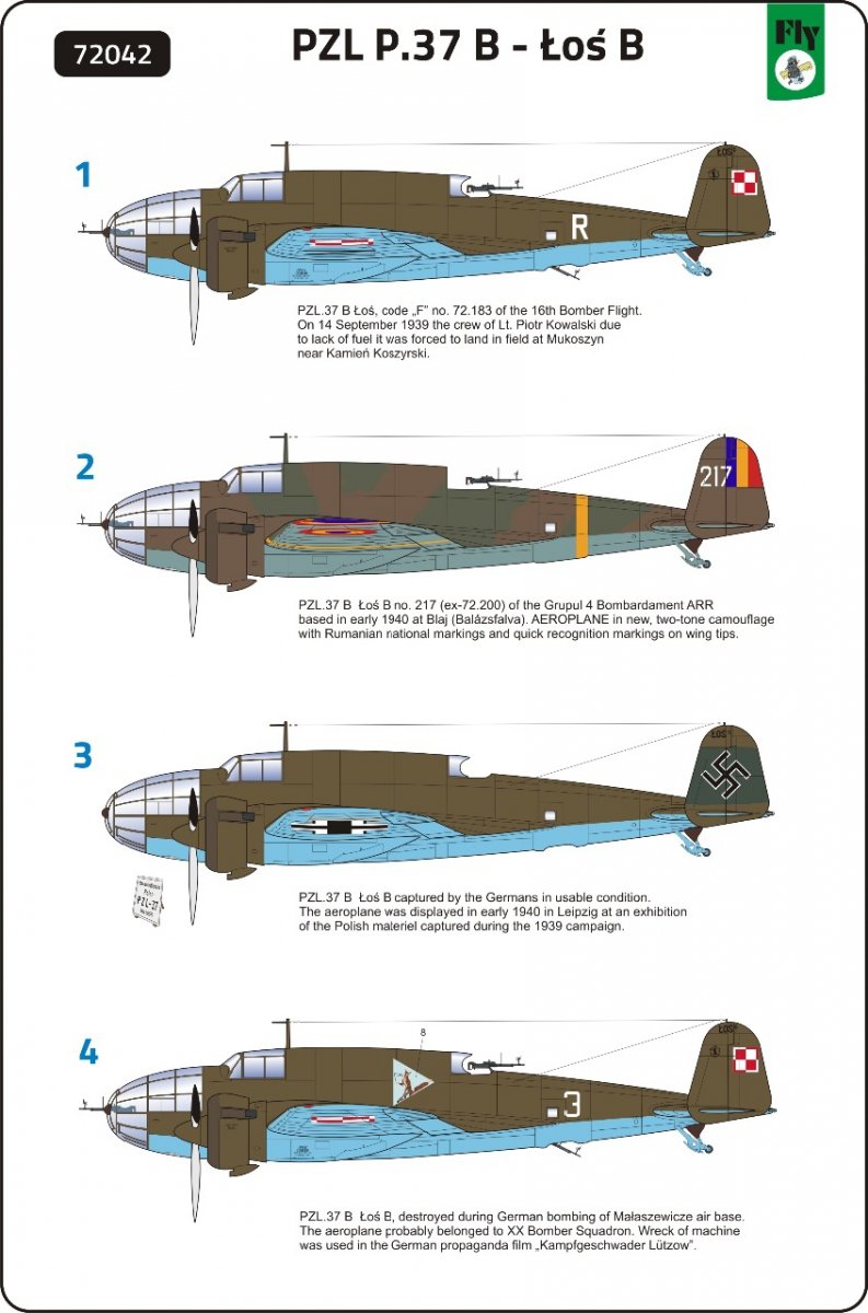 Fly 72042 PZL.37 B Łoś Polish Medium Bomber 1/72 – Bild 9