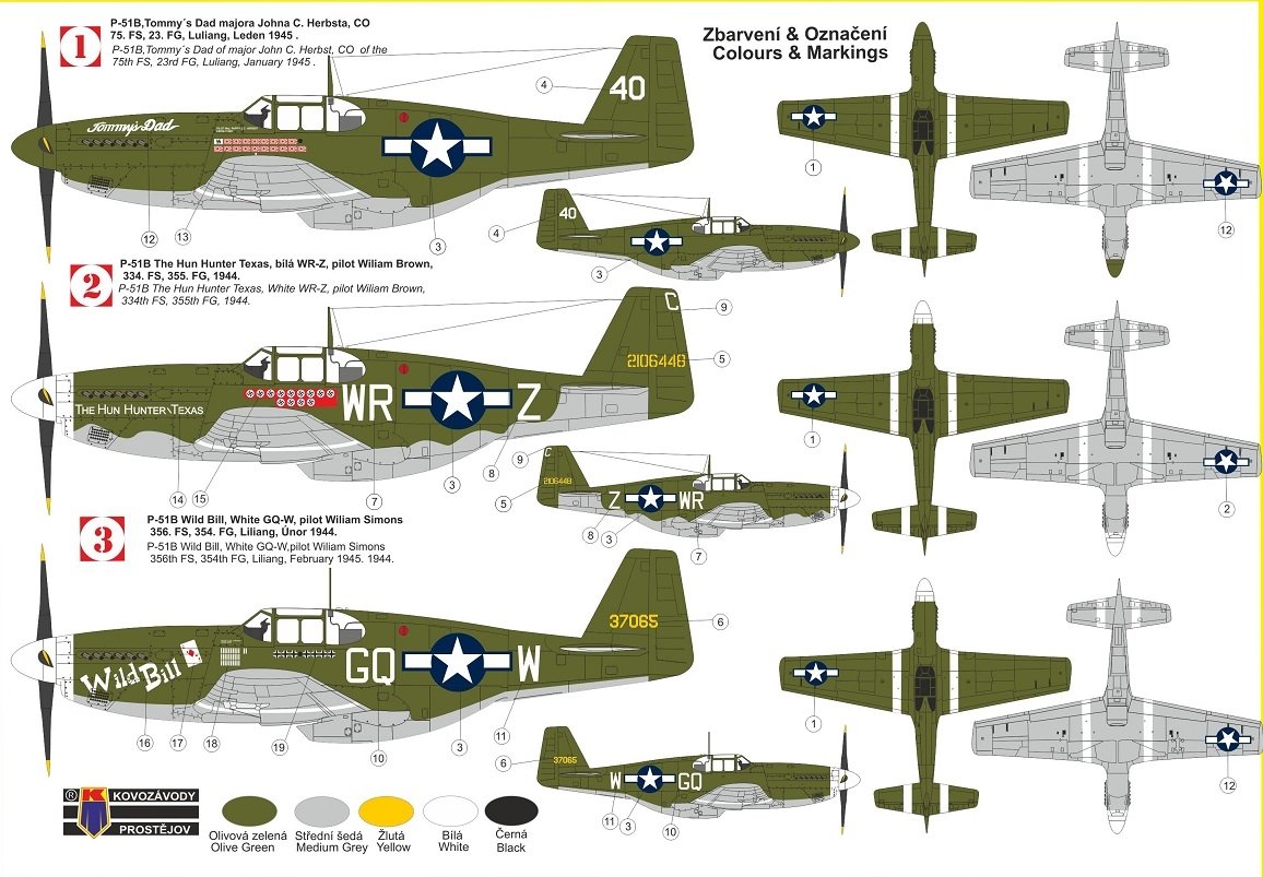 Kovozavody Prostejov KPM0245 P-51B &amp;quot;Mustang Aces&amp;quot; 1/72 – image 2