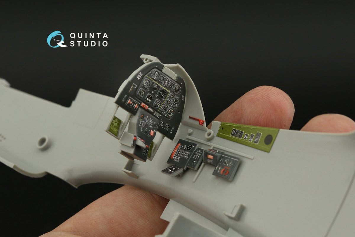 Quinta Studio QD32144 P-51D Mustang 3D-Printed &amp;amp; coloured Interior on decal paper (Trumpeter) 1/32 – immagine 8