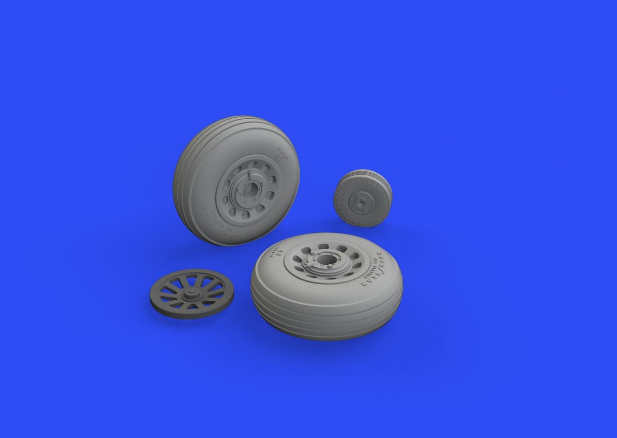 Roues rainurées Eduard 648514 P-51D 1/48 EDUARD – image 2