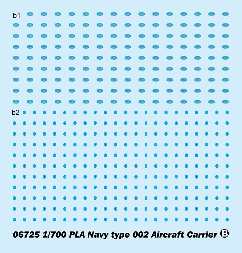 Trumpeter 06725 PLA Navy type 002 Aircraft Carrier 1/700 – imagen 8