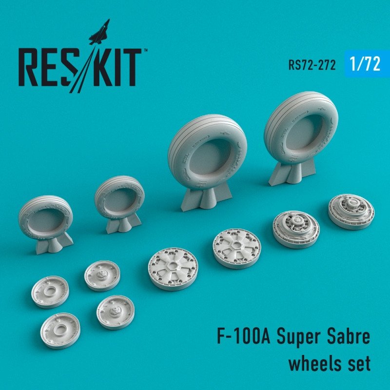 RESKIT RS72-0272 F-100 (A) Super Saber wheels set 1/72