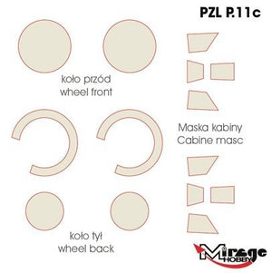 Mirage Hobby 900002 PZL P-11c Samolot myśliwski Pro Kit 1/48 – zdjęcie 3