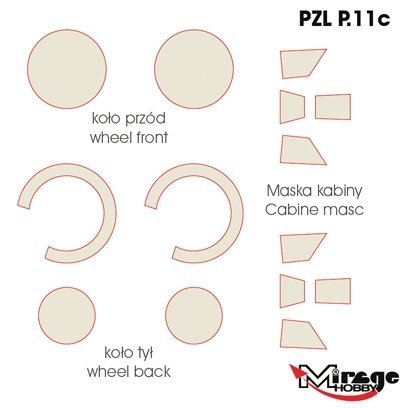 Mirage Hobby 900002 PZL P-11c Samolot myśliwski Pro Kit 1/48 – zdjęcie 3