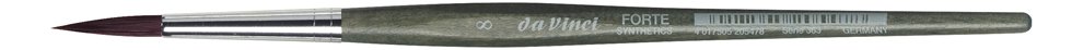 Pinceau rond synthétique FORTE da Vinci 363-10/0, taille 10/0
