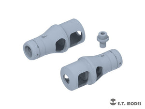 E.T. Model P35-307 WWII German 75mm Kwk42 Muzzle Brake Type.1 ( 3D Print ) 1/35 – immagine 2