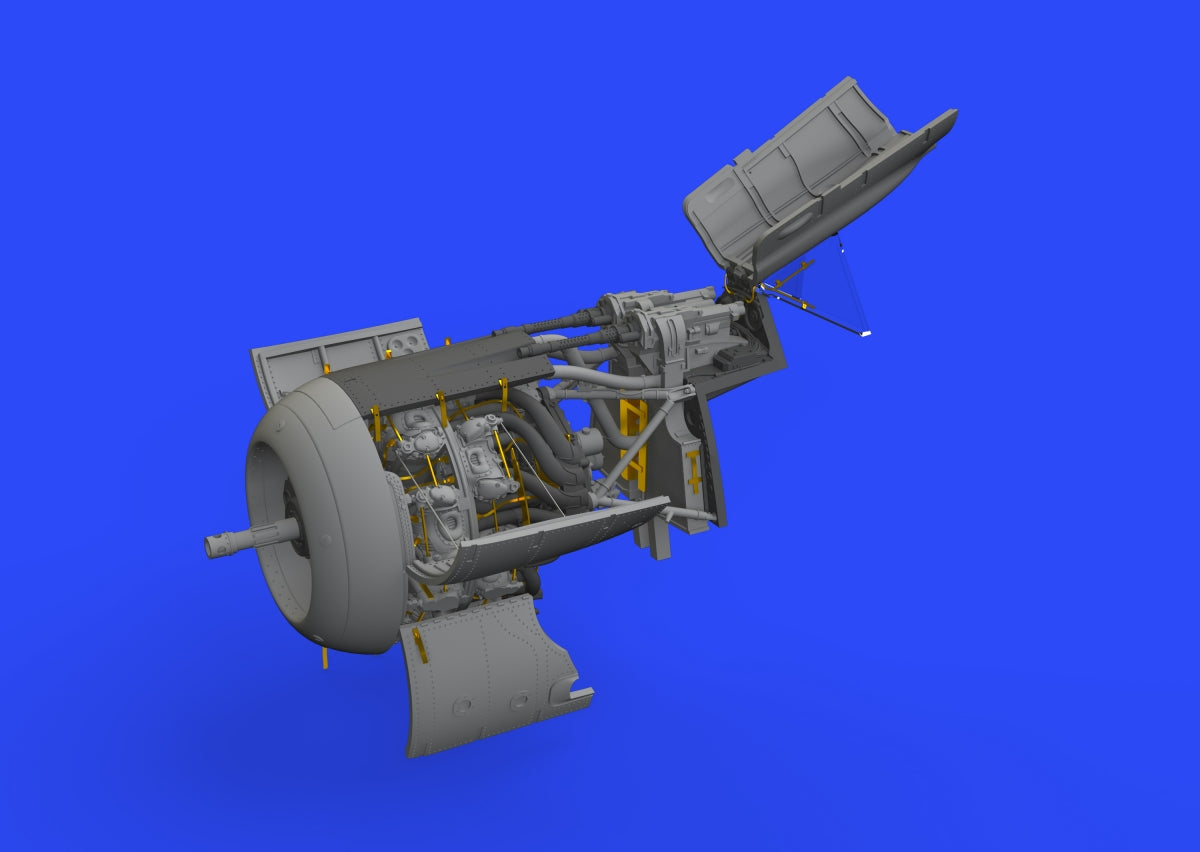 Eduard 648941 Fw 190A-7 engine &amp;amp; fuselage guns Eduard 1/48 – immagine 5