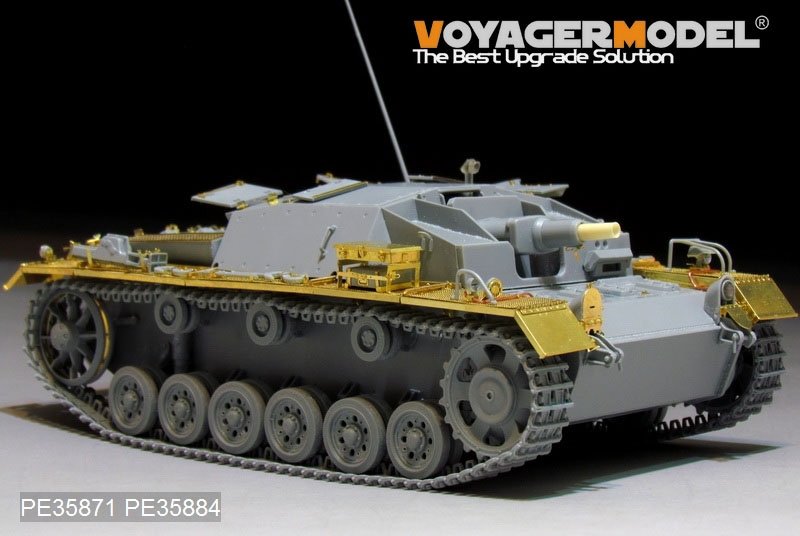 Voyager modèle PE35871 WWII allemand StuG.III Ausf.C/D Basic pour DRAGON 1/35  – image 4