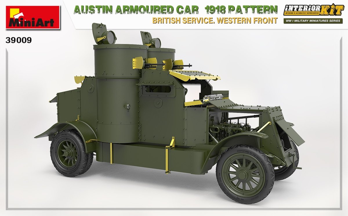 Miniart 39009 AUSTIN ARMOURED CAR 1918 PATTERN. BRITISH SERVICE. WESTERN FRONT. INTERIOR KIT 1/35 – Bild 6