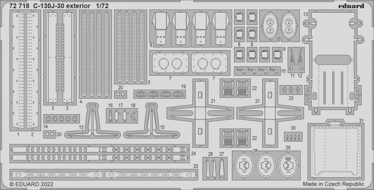 Eduard BIG72168 C-130J-30 PART I ZVEZDA 1/72 – Bild 3