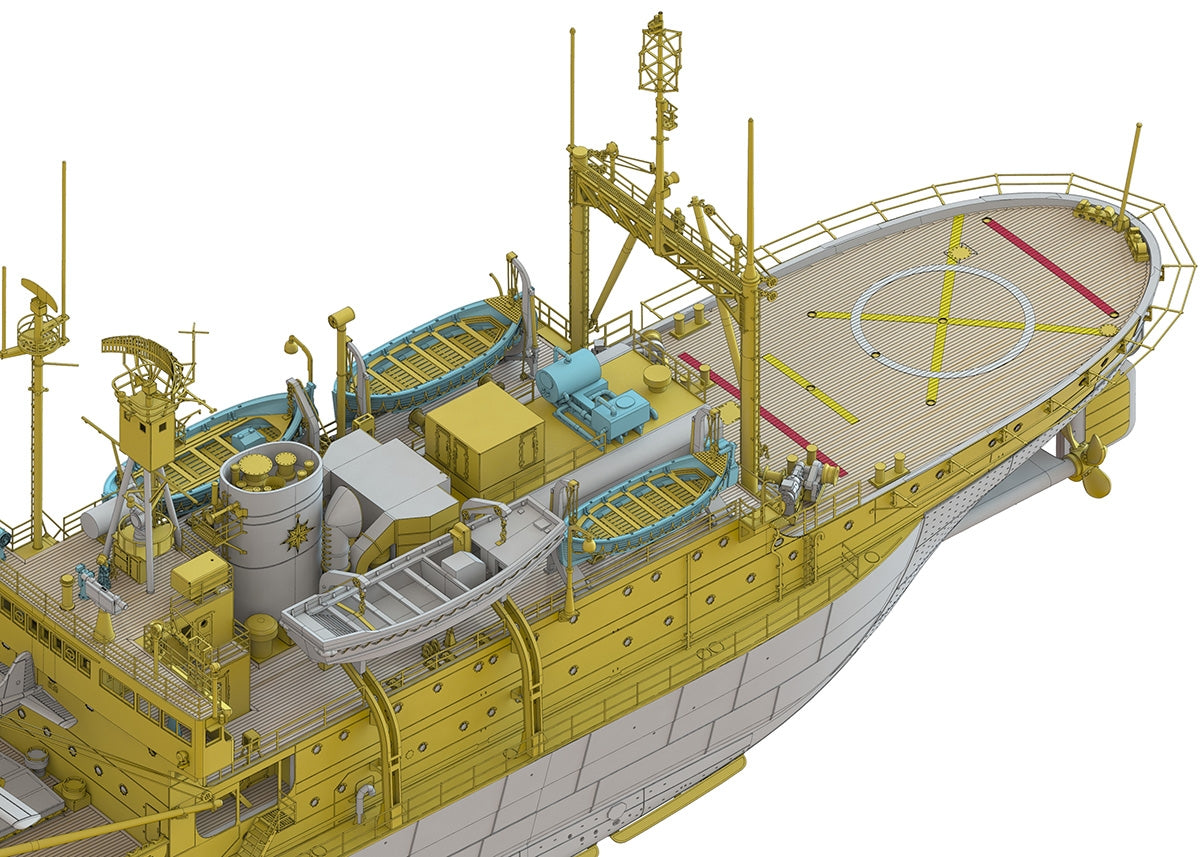Hasegawa HP001 Antarctic research ship Soya Second Antarctic expedition 1/250 – zdjęcie 10