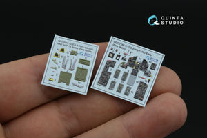 Quinta Studio QD72186 F-15C Early/J Early 3D-Printed &amp;amp; coloured Interior on decal paper (Fine Molds) 1/72 – immagine 3