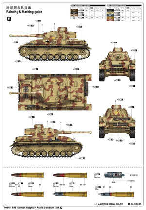 Trumpeter 00919 German Pzkpfw IV Ausf.F2 Medium 1/16 – imagen 2