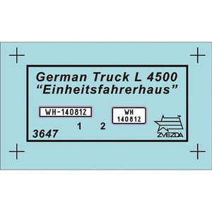Zvezda 3647 L-4500S EINHEITSKABINE 1/35 – image 2