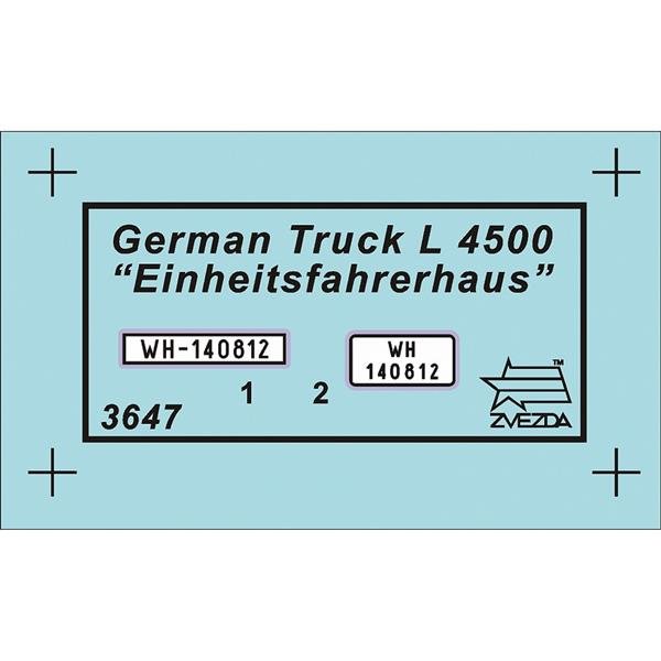 Zvezda 3647 L-4500S EINHEITSKABINE 1/35 – image 2