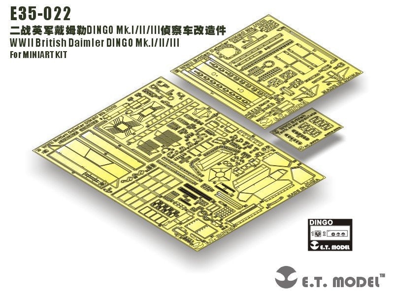 E.T. Model E35-022 WWII British Daimler DINGO Mk.I/II/III (For MINIART KIT) 1/35