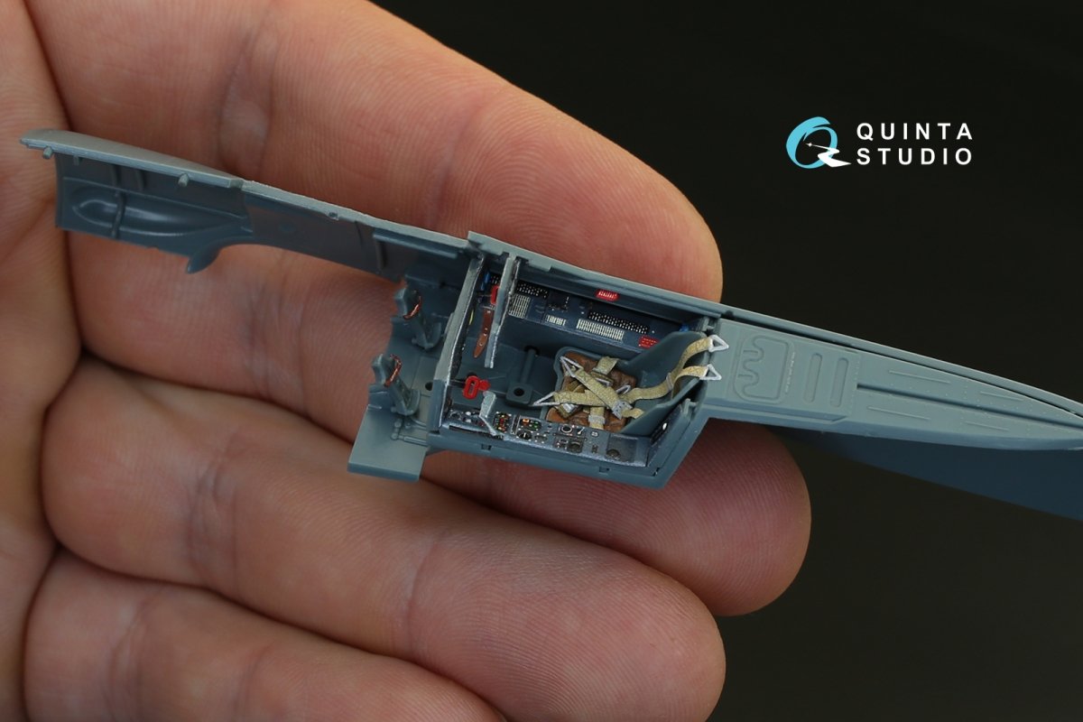 Quinta Studio QD48080 FW 190A-4 3D-Printed &amp;amp; coloured Interior on decal paper (for Eduard kit) 1/48 – immagine 5