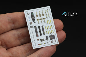 Quinta Studio QD72081 He 111 P/H 3D-Printed &amp;amp; coloured Interior on decal paper (Hasegawa) 1/72 – imagen 4