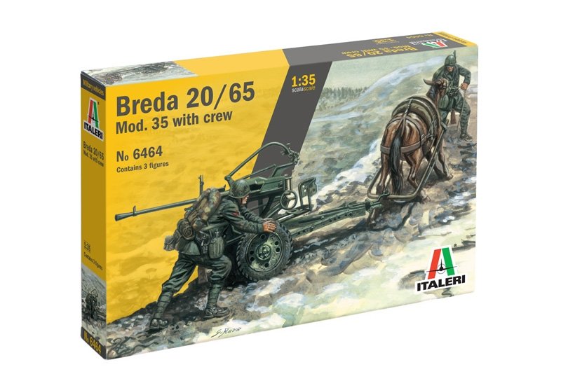 Italeri 6464 Horse Drawn Breda 20 1/35 – immagine 2