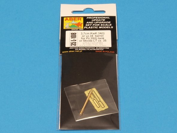 Aber 35L-108 3,7cm KwK.34(t) or vz. 34 barrel for Pz.35(t) tank 1/35 – imagen 12