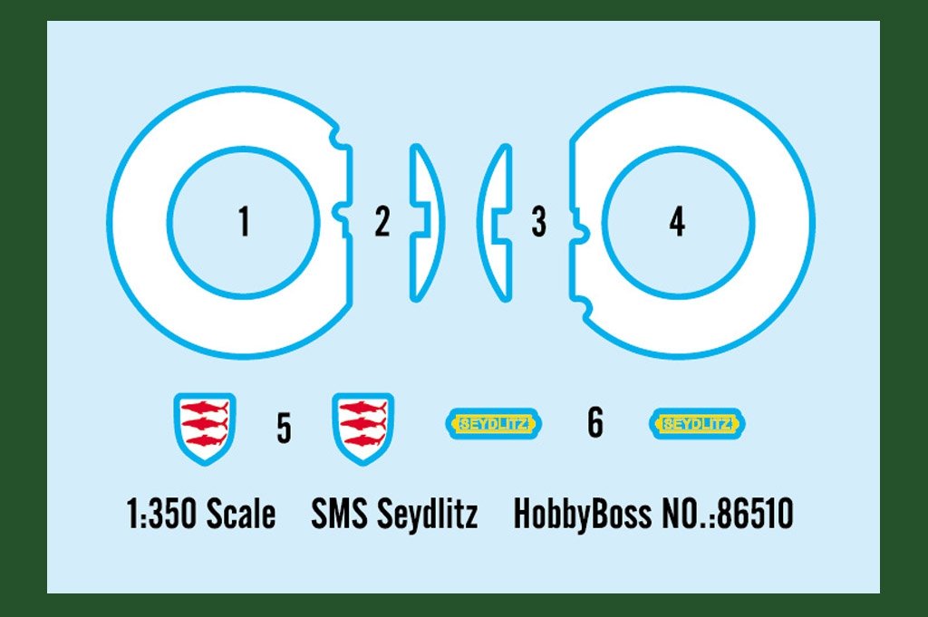 Hobby Boss 86510 SMS Seydlitz 1/350 – imagen 3