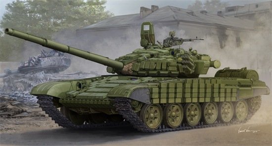 Trumpeter 05599 Char de combat principal russe T-72B/B1 (avec blindage réactif Kontakt-1) (1/35)