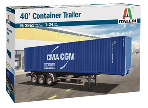 Italeri 3951 40&amp;#39; CONTAINER TRAILER 1/24