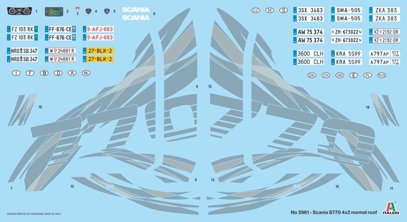Italeri 3961 Scania S770 4x2 Normal Roof - LIMITED EDITION 1/24 – Bild 4