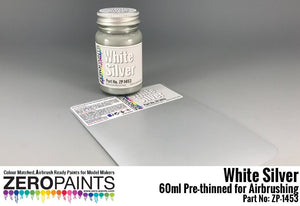 Peinture Zero Paints ZP-1453 Blanc Argent 60 ml