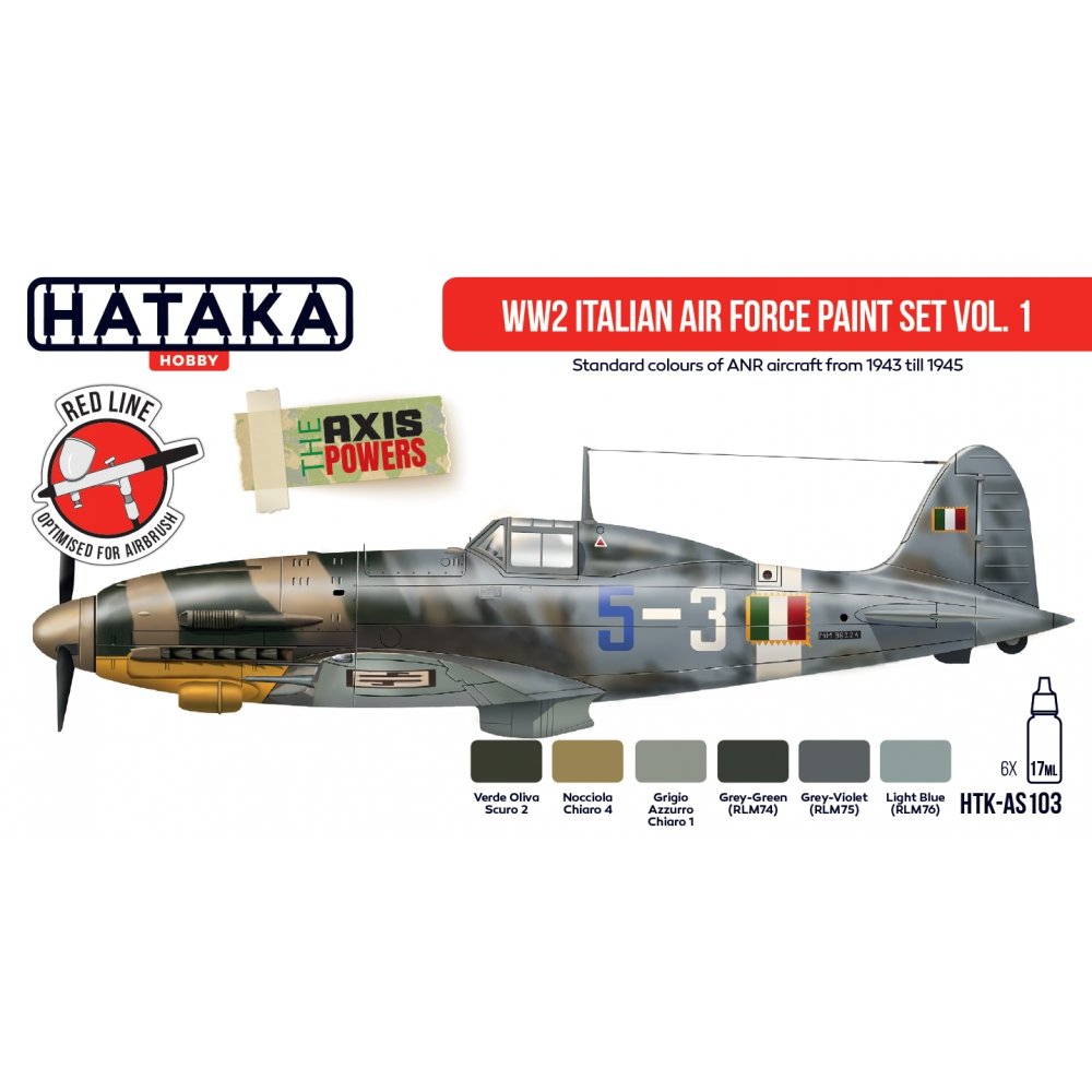 Hataka Hobby HTK-AS103 WW2 Italian Air Force Paint set vol. 1 – image 2