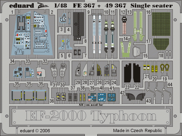 Eduard BIG4952 EF-2000 TYPHOON Single Seater 1/48 REVELL – image 4