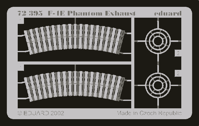 Eduard 72395 F-4 exhaust 1/72 HASEGAWA