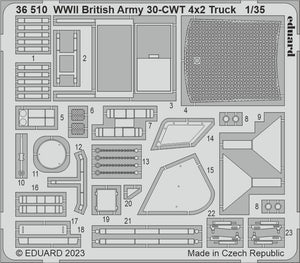 Camion 4x2 30-CWT de l&amp;#39;armée britannique de la Seconde Guerre mondiale Eduard 36510 AIRFIX 1/35